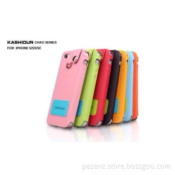Cell Phone Parts for iPhone and Samsung Leather Phone Case of New Design Phone Covers